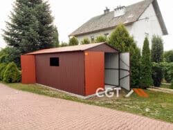 garaże drewnopodobne