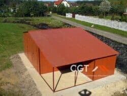 garaże drewnopodobne