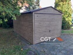 garaże drewnopodobne